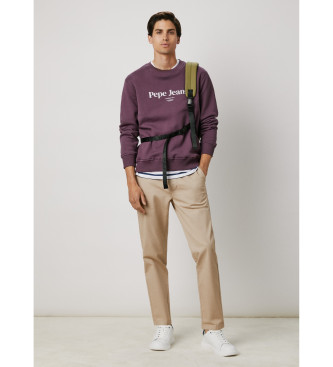 Pepe Jeans Pantaln chino en popeln de algodn beige