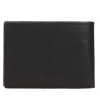 Pepe Jeans Portafoglio in pelle nera Topper