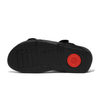 Fitflop Czarne sandały Lulu Shimmerlux