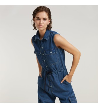 G-Star Overall Soft Utility blau