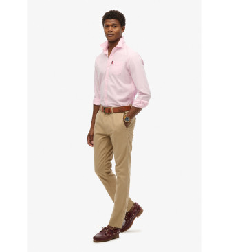Superdry Brown slim fit chino trousers