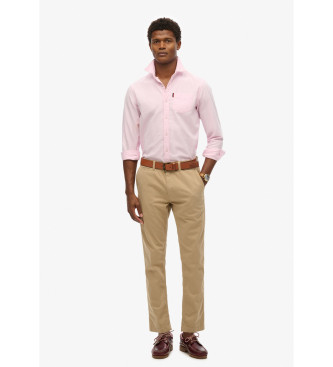 Superdry Brown slim fit chino trousers