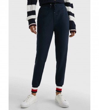 Tommy Hilfiger Mornariške črtaste jogger hlače