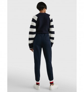 Tommy Hilfiger Mornariške črtaste jogger hlače