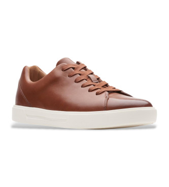 Clarks Baskets en cuir Un Costa Lace marron