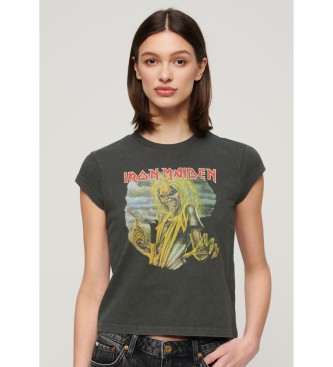 Superdry Koszulka Iron Maiden czarna