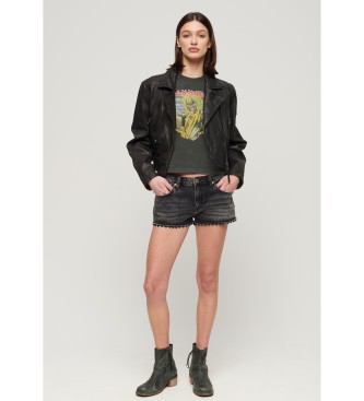 Superdry Koszulka Iron Maiden czarna