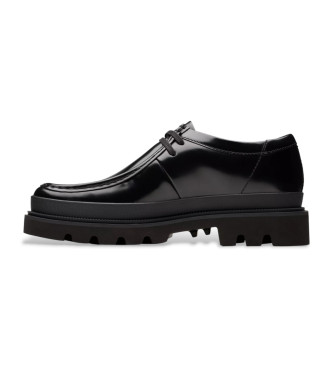 Clarks Badell Seam leather loafers black