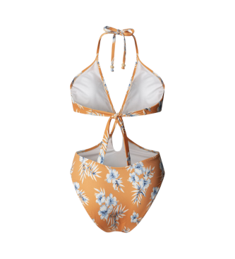 Pepe Jeans Stretch and light fabric swimsuit Hibscus yellow