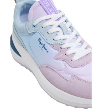 Pepe Jeans Wislow Colors leren pantoffels blauw, paars