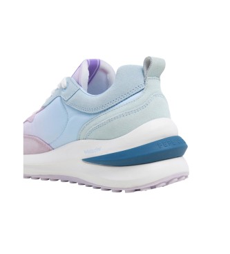 Pepe Jeans Wislow Colors leren pantoffels blauw, paars