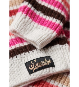 Superdry Multicoloured striped turtleneck short jumper