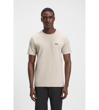 BOSS Beige T-shirt med logo