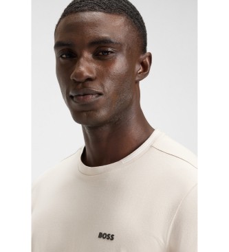 BOSS Beige T-shirt med logo