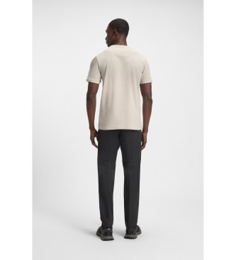 BOSS Beige T-shirt med logo