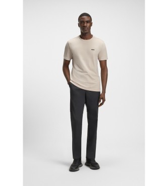 BOSS Beige T-shirt med logo