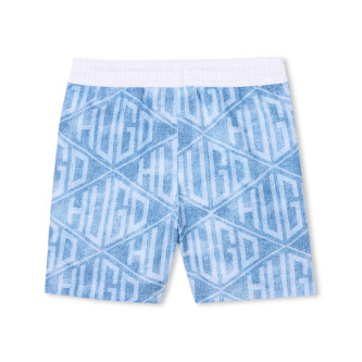 HUGO Costume da bagno stampato blu