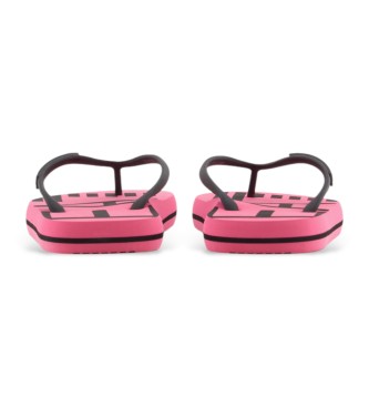 EA7 Pink logo-flipflops
