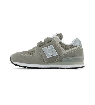 New Balance Tnis de couro 574 Core Hook & Loop verde