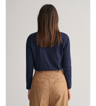Gant Shield Navy Langarm T-Shirt