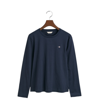 Gant Shield Navy Langarm T-Shirt