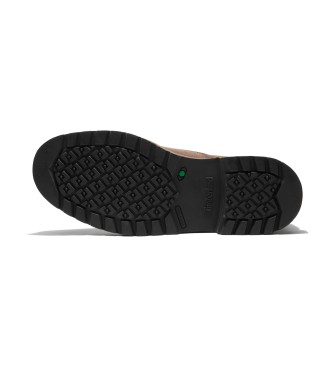 Timberland Botas Chukka de piel impermeables de media caa con cordones Larchmont marrn oscuro  