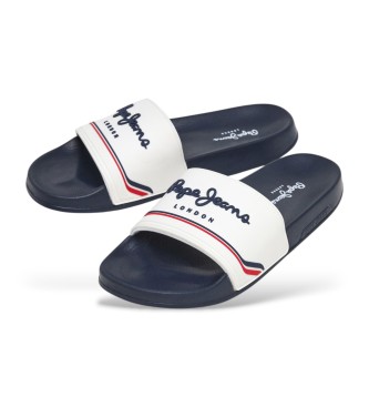 Pepe Jeans Chanclas Slider Origin blanco