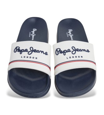 Pepe Jeans Chanclas Slider Origin blanco