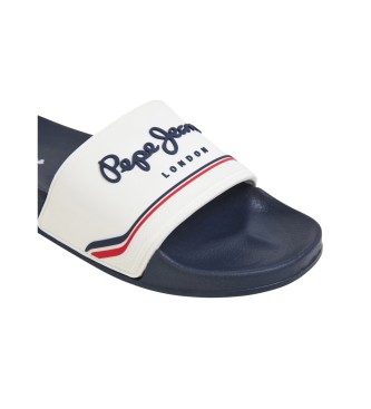 Pepe Jeans Chanclas Slider Origin blanco