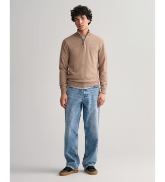 Gant Beige half zip jumper