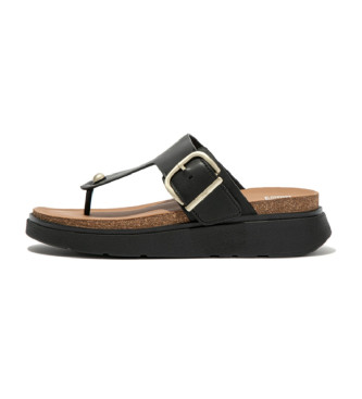 Fitflop Skórzane sandały Gen-FF czarne