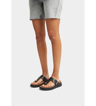 Fitflop Skórzane sandały Gen-FF czarne