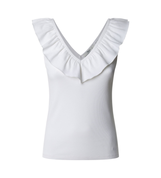 Pepe Jeans Top canal escote en v  Millie blanco