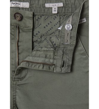 Pepe Jeans Pantaloncini chino verdi