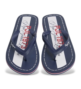 Pepe Jeans Whale Club flip flops navy