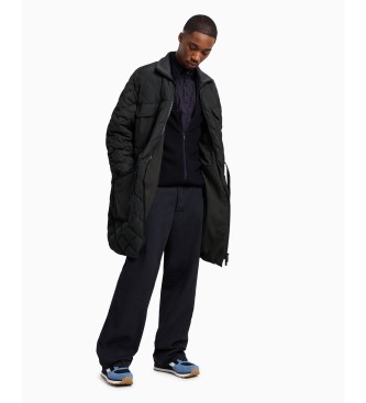 Armani Exchange Sneakers in pelle blu inglese 