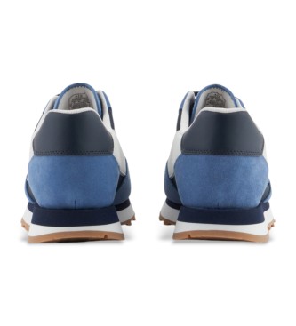 Armani Exchange Sneakers in pelle blu inglese 