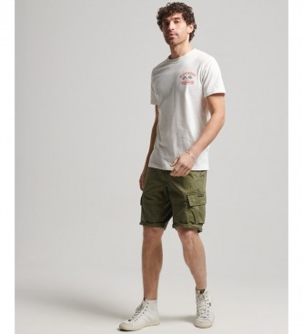 Superdry Organic cotton cargo shorts Core green