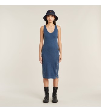 G-Star bergefrbtes Kleid blau