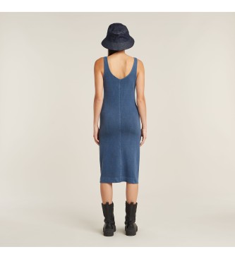 G-Star bergefrbtes Kleid blau