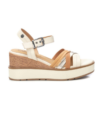 Carmela Leder-Sandalen 161386 beige