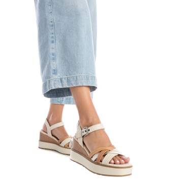 Carmela Leder-Sandalen 161386 beige