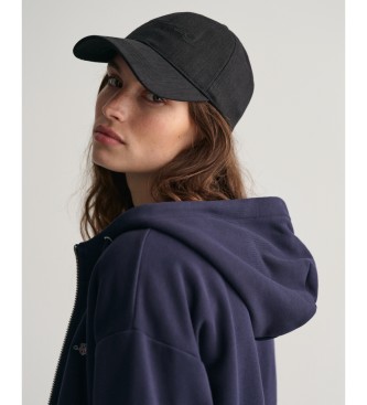 Gant Hoodie met marine schild ritssluiting