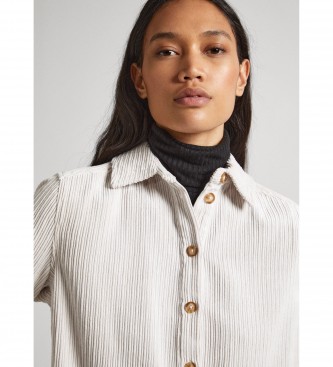 Pepe Jeans Hemdkleid Kloe wei elfenbein
