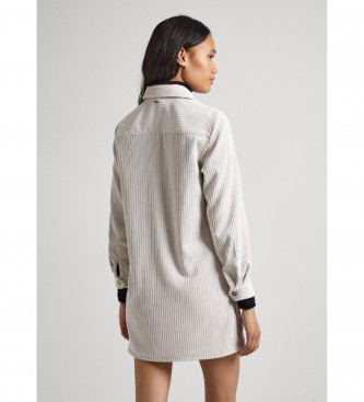 Pepe Jeans Hemdkleid Kloe wei elfenbein