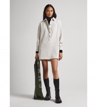 Pepe Jeans Hemdkleid Kloe wei elfenbein