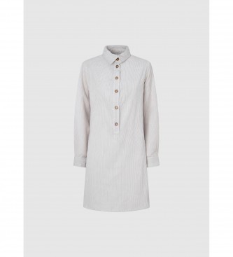 Pepe Jeans Hemdkleid Kloe wei elfenbein