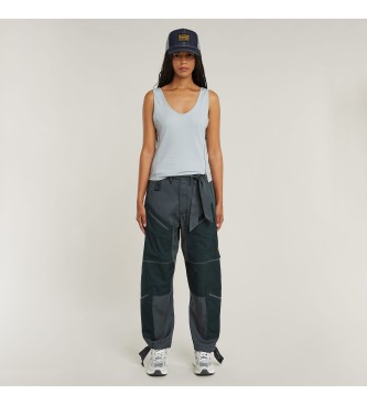 G-Star Camiseta asimtrica Zip Slim azul