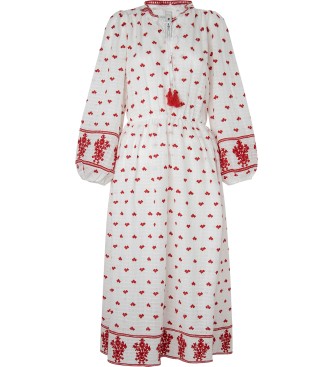 Pepe Jeans Vestido Belisa blanco