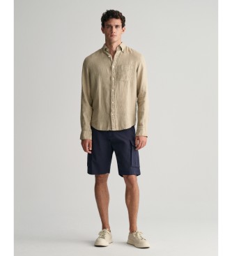 Gant Navy keperstof Relaxed Fit cargo shorts